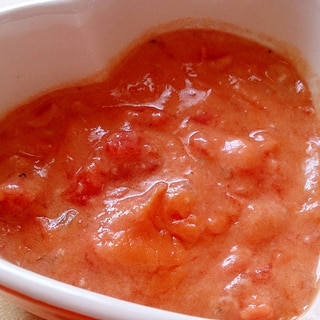 シチューのルゥで濃厚トマトクリームソース